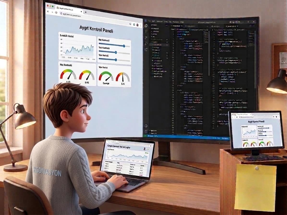Web Geliştirme Atölyesi — Öğrenci web sayfası tasarlıyor ve kodluyor